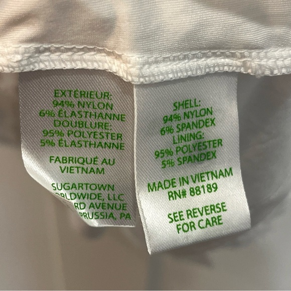 Lilly Pulitzer Parigi Skort‎ Romper Resort White Scalloped Lace Size Medium NWT! - Picture 10 of 11